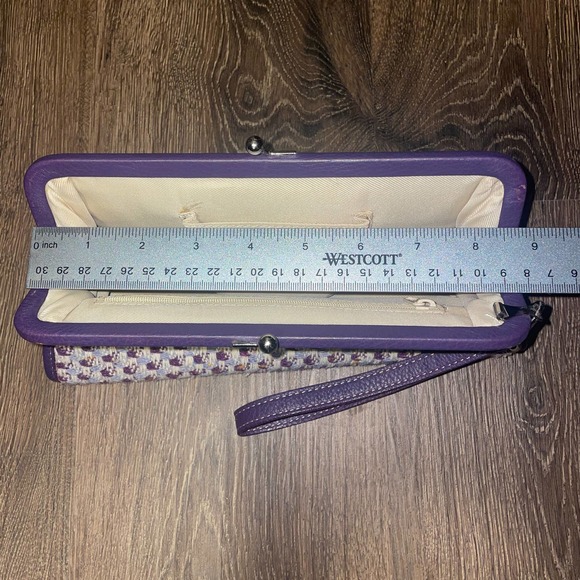 Vintage Knited Purple Clutch - Picture 6 of 7